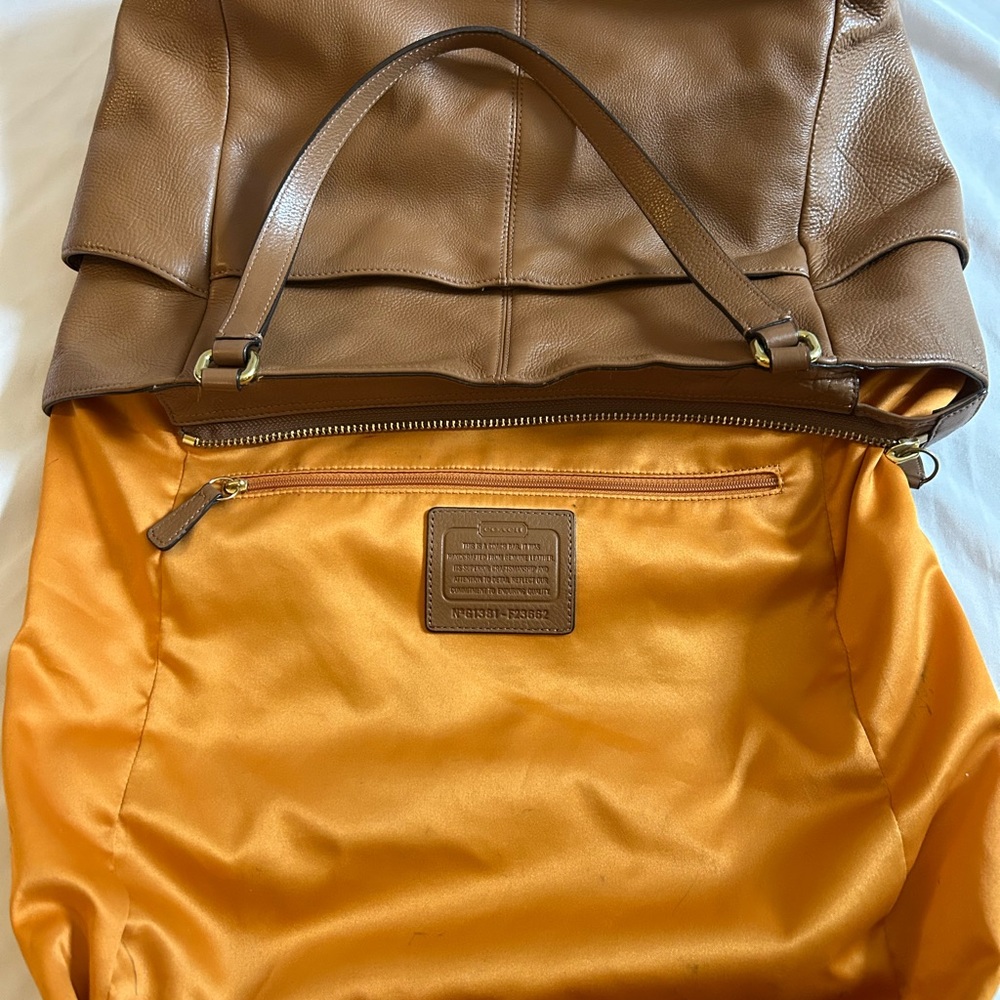 Coach Pebbled Leather Tote - Picture 15 of 17